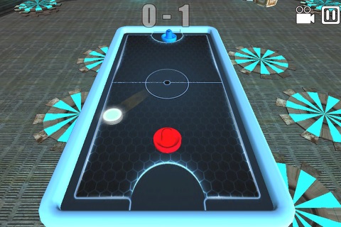 Glow Air Hockey HD screenshot 2