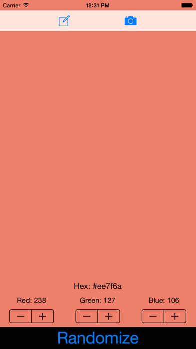 Random Color Finder iPhone screenshot 1 - Utilities app