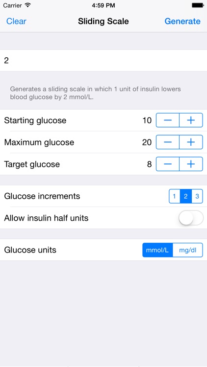 Sliding Scale - for doctors and nurses prescribing insulin