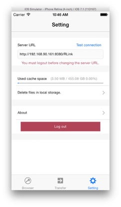 RLink Client for iPhone screenshot 5
