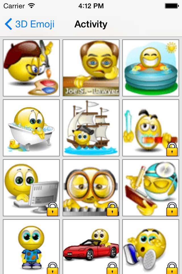 Animated 3D Emoji Free : Emoticons Share to social screenshot 3