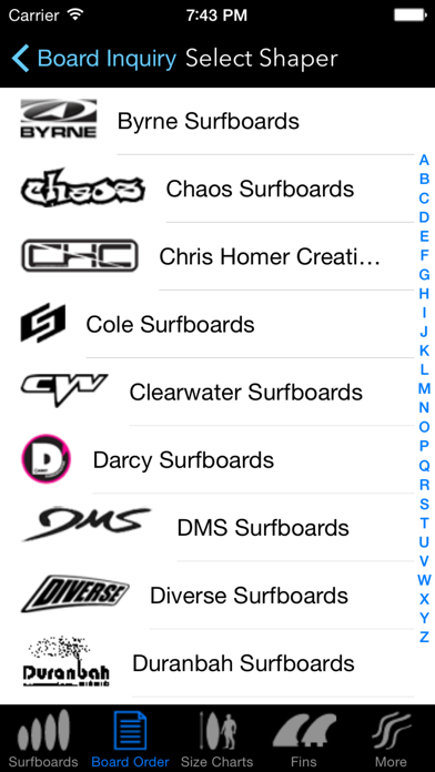 iSurfer - Surfboards Guide Screenshot