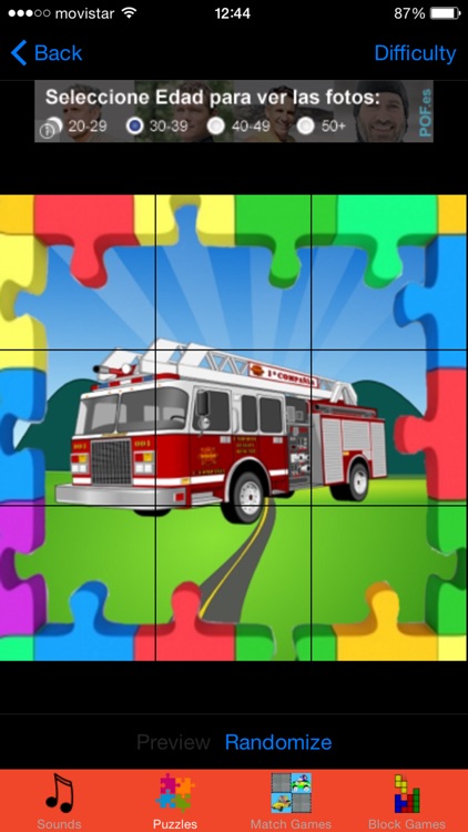 Firetruck Games for Kids- Sounds and Puzzles for Toddlers screenshot-0