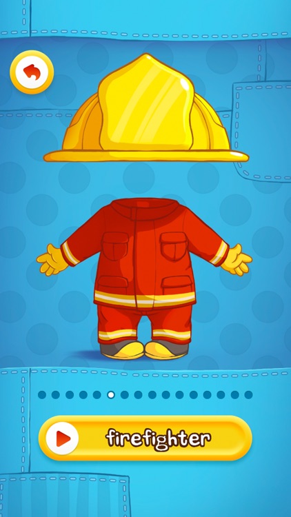 Dress Up : Professions - Occupations puzzle game & Drawing activities for preschool children and babies by Play Toddlers (Full Version for iPhone)
