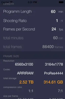 Game screenshot FilmStorageCalculator mod apk