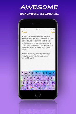 AwesomeKey Pro ™ color theme keyboard for iOS 8 screenshot 4