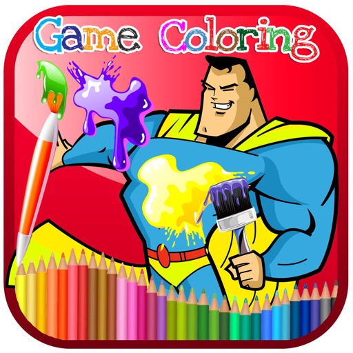 Paint Kids Hero edition iOS App