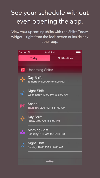 Shifts – Shift Worker Calendar Screenshot