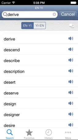 Yiddish<>English Dictionary screenshot 3