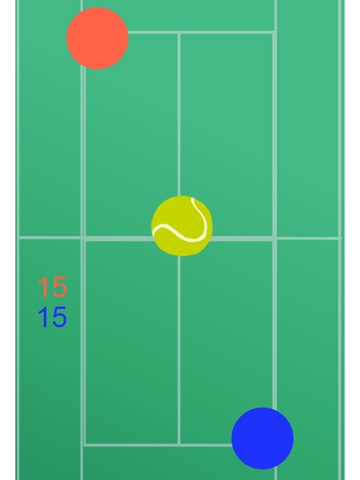 Screenshot #5 pour 二人でできるゲーム　二人テニス(無料版)