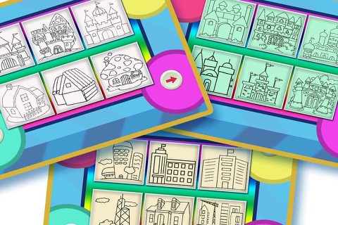 Coloring Book 8 - Painting the building screenshot 3