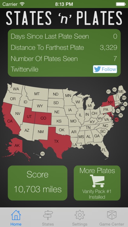 States And Plates, The License Plate Game