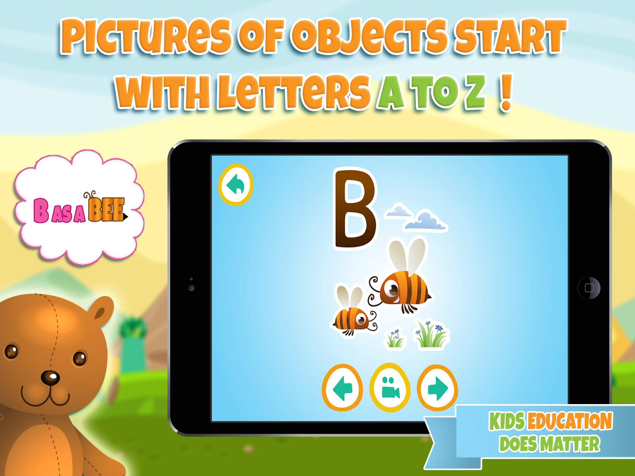 Learn alphabet and letter - ABC learning games for toddler kids & preschool children