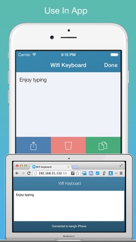 Wifi Keyboard - Connect your keyboard to iPhone/iPad with Wifiのおすすめ画像2