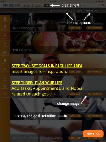 Perissos Life App with Marty Hale - Design Your Life Plan and Achieve Your Goals. screenshot 3