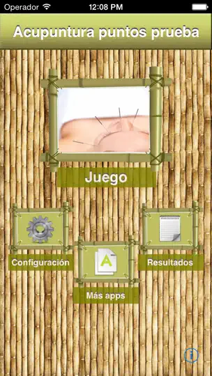 Captura de pantalla de Acupuntura Puntos Prueba en iPhone 1