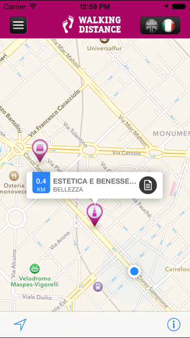 Screenshot #1 pour Walking Distance
