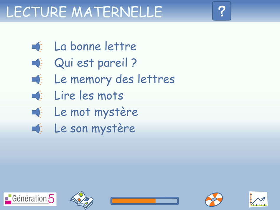 #1. Lecture Maternelle Lite (iOS) Podle: Génération 5