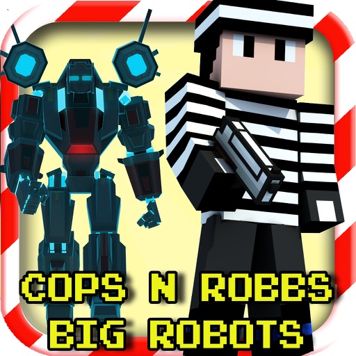 Cops N Robbers - Block Robots FPS Mini Survival N Multiplayer Shooting 3D Game with skin exporter for minecraft