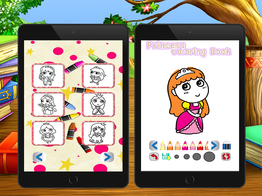 cute princess coloring book and page for kid screenshot 9