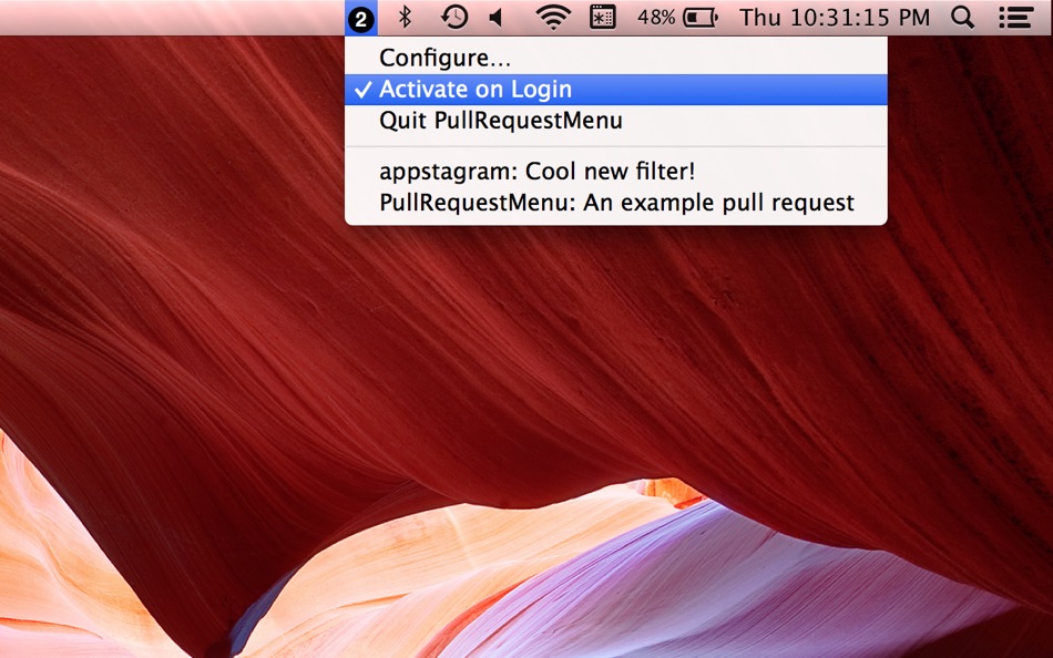 #1. PullRequestMenu (macOS) 由: Quipsoteric, LLC.