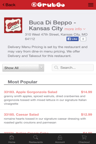 GrubGo Restaurant Delivery Service screenshot 3