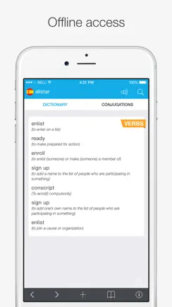 Spanish — English Dictionary iPhone image 1