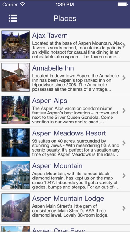 Aspen Places Guide