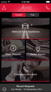 Aspire Auto Assistance TH screenshot #1 for iPhone