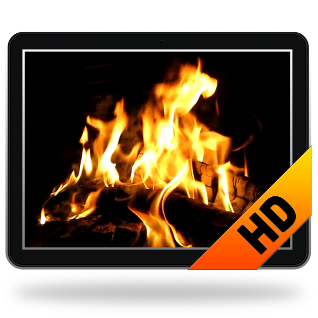 Fireplace Screensaver Wallpaper HD with relaxing crackling fire
