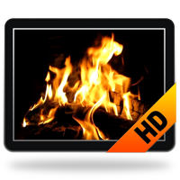 Fireplace Screensaver & Wallpaper HD with relaxing crackling fire sounds (free version) logo