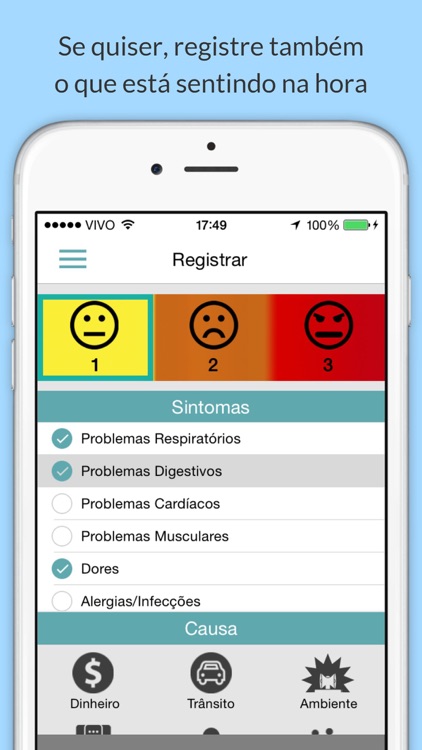 Stresslab - Ferramentas para autocontrole do stress. Para registrar com facilidade as ocorrências diárias de stress, oferecendo recursos, como gráficos e um guia de respiração e relaxamento, que auxiliam no controle e redução do stress.