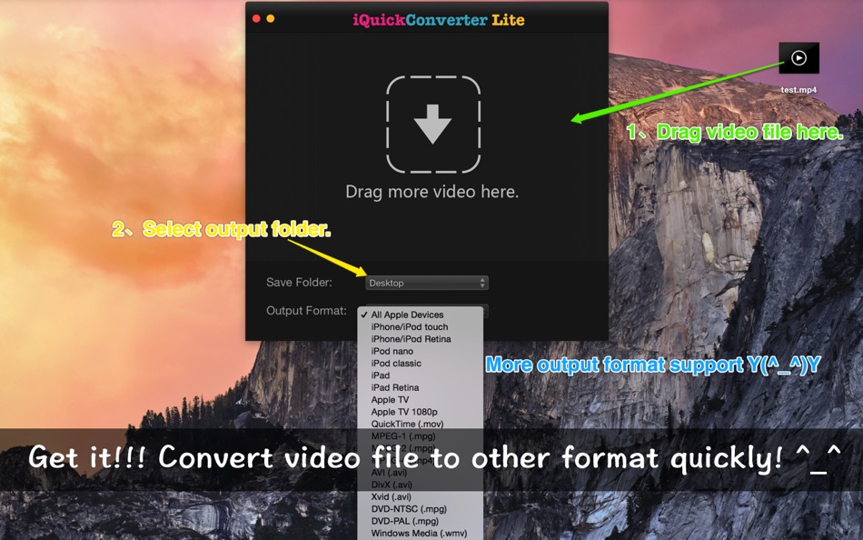 iQuick Converter Lite - Popular video converter, support almost all video format. - 2.0 - (macOS)