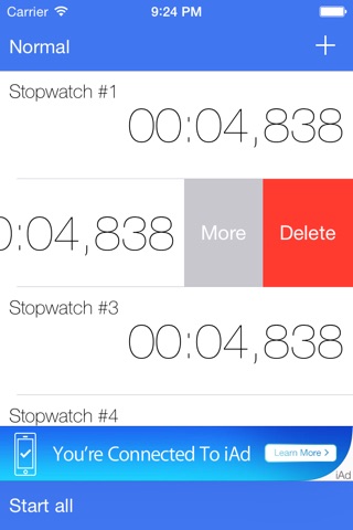 Multi-Stopwatch screenshot 2