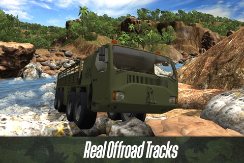 Army Truck Offroad Simulator 3D - Drive military truck! screenshot 4