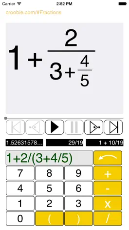 Game screenshot Fractions Learning Calculator mod apk