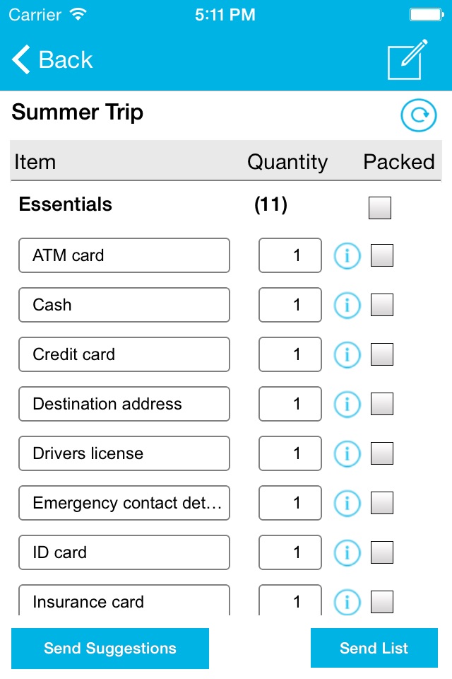 Packing List Free screenshot 4