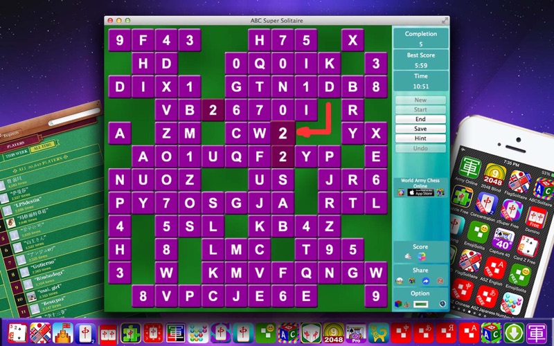 Screenshot #2 pour ABC Super Solitaire Free - Un jeu de cerveau