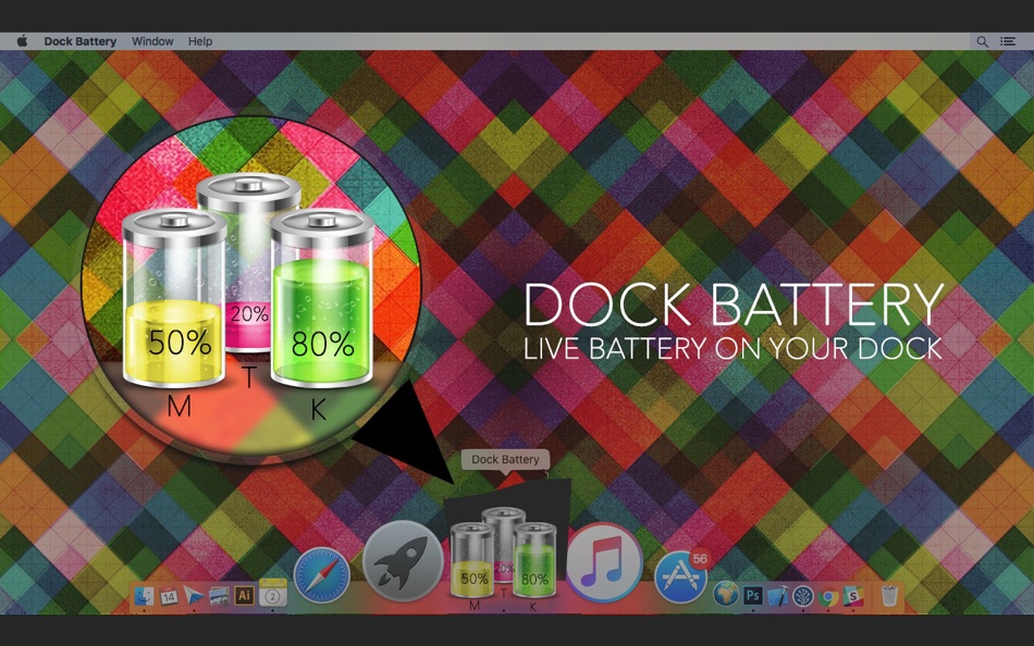 #5. Dock Battery (macOS) بواسطة: Marian Raafat