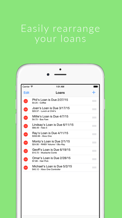 Screenshot #3 pour iOU - Loan Tracking