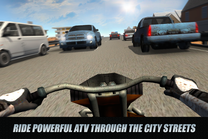 City Traffic Rider 3D ATV Racing