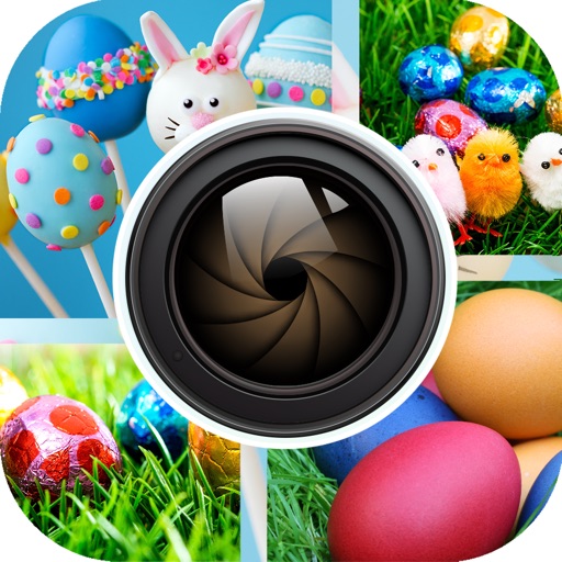 Easter Bunny 2015 Photo Frame Editor - Candy , Kids , Rabbits and Chocolate Eggs Collage icon