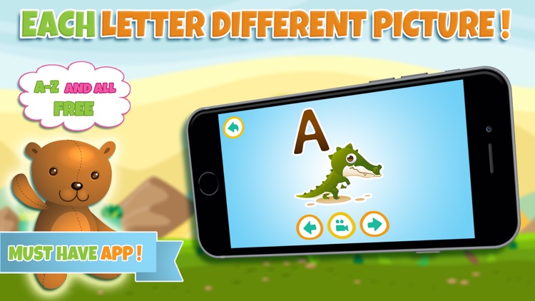 Learn alphabet and letter - ABC learning game for toddler kids & preschool children