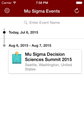 Mu Sigma Events screenshot 2