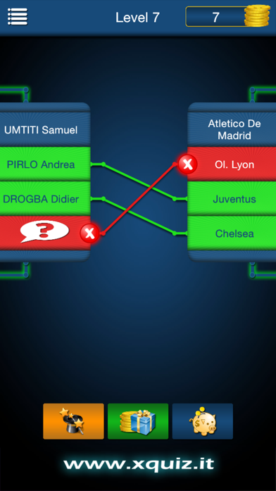xQuiz Football Players app screenshot