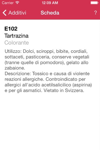 Additivi Alimentari 1.1 screenshot 3