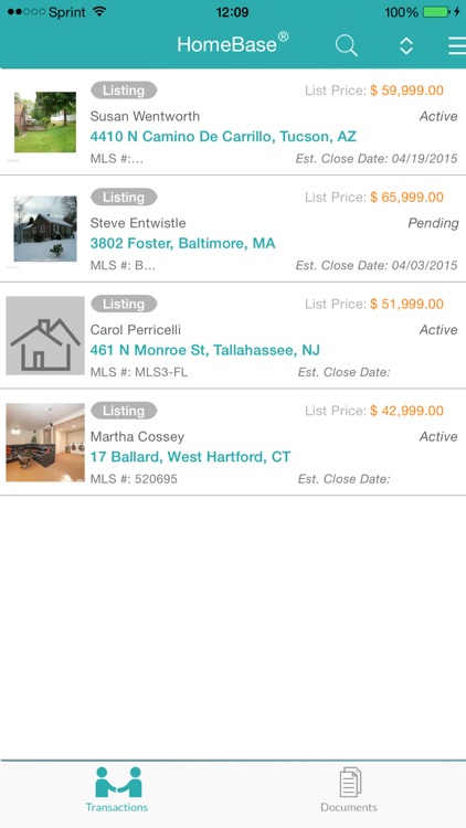 HomeBase Transaction Management