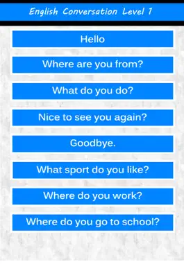 Game screenshot English conversation for kids and beginners : vocabulary lessons and audio phrases - Enhance the skills of listening, speaking, reading and writing English. apk