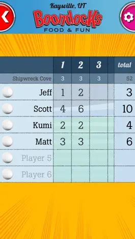 Game screenshot Boondocks Mini Golf Scorecard hack