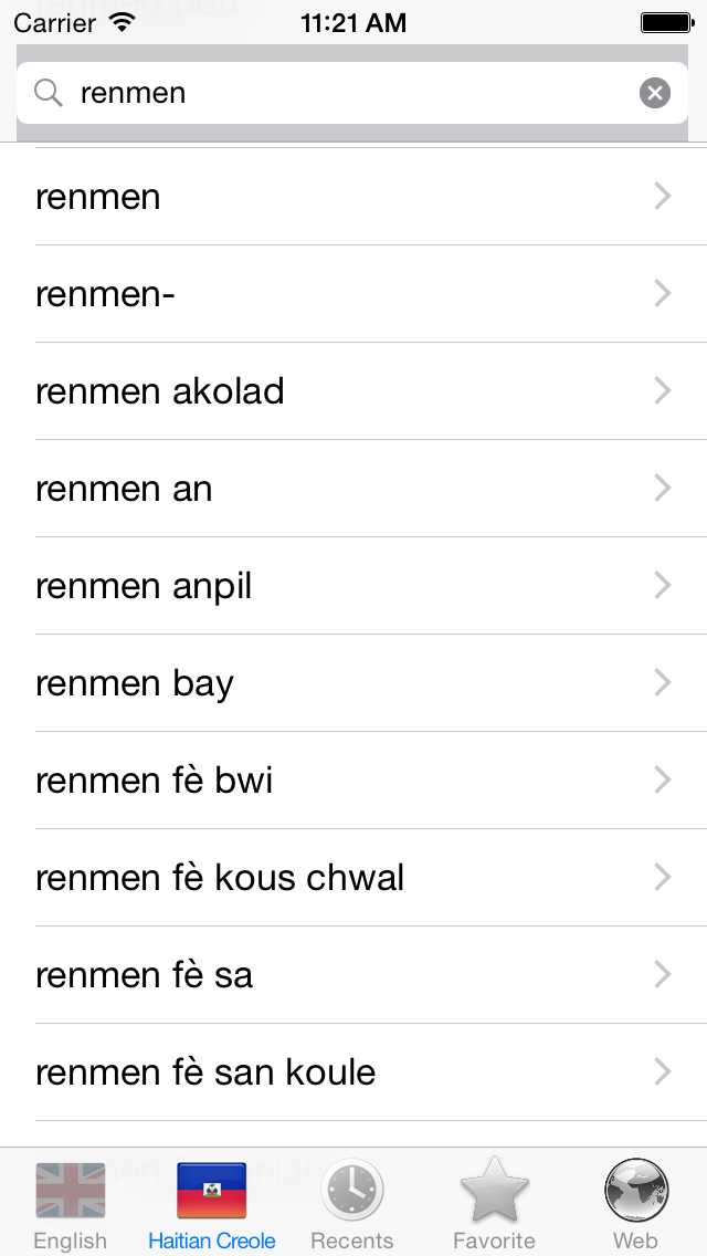 English Haitian Creole best dictionary translate - Angle kreyòl ayisyen pi bon diksyonè tradiksyon